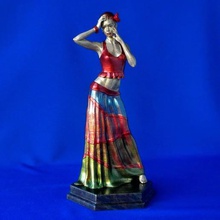 dancer art apparel sculptures figurine dance female pretty glamour gipsy statue body character people performance sculpture fashion sexy woman 3d print model - Mito3D
