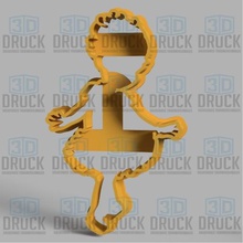 danseuse - danseur à l'emporte-pièce la maison cookie cutter biscuit de coupe le ballet 3d print model - Mito3D