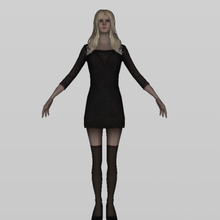 bailarín niña personaje 3d modelo obj expediente arquitectura 3d print model - Mito3D
