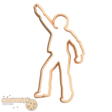 dancer v2 cookie cutter & stamp 3d print model - Mito3D