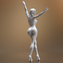 dancer woman female figure body legs asian japanesse chinesse corean girl figurine beauty femine heels breast pinup lingerie dance 3d print model - Mito3D