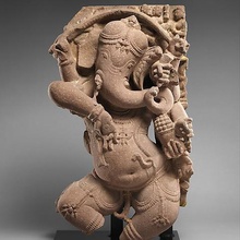 dancing ganesha Kunst Elefanten Gott Indien met3d met museum miles lightwood Skulptur durchsucht Replikate 3d print model - Mito3D
