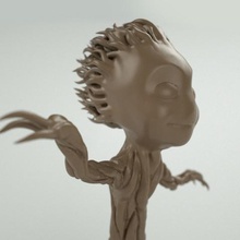 dancing groot art awesome baby dance figurine guardians galaxy sculpture toy sculptures 3d print model - Mito3D