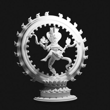 dancing shiva art god goddess sculpture interior deco decoration decorative india indian hinduism 3d print model - Mito3D
