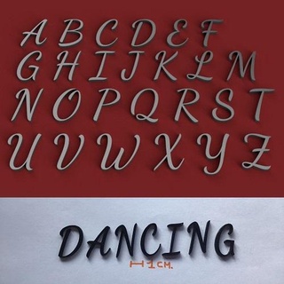 dancing uppercase 3d letters stl file alphabet 3dletters 3dprint 3dmodel text font fonts type language decorations gadget lettering 3dlettering sign hobby homemade fusion360 write 3d print model - Mito3D