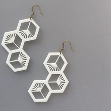 dandelion earrings jewelry minimalism decoration plastic 3d print model - Mito3D