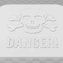 danger sigange art signs logos signage sign 3d print model - Mito3D