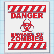 danger-zombies-Tisch 3d verschiedene Gefahr zombies Tabelle 3d print model - Mito3D