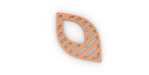 dangling drop earrings keychain emblem pendant logo accessory jewelry fashion 3d print model - Mito3D