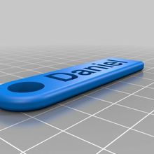 daniel chiave catena personalizzato Accessori 3d print model - Mito3D