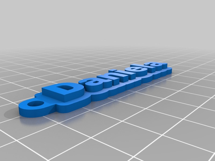 daniela personalizado llaveros 3d print model - Mito3D