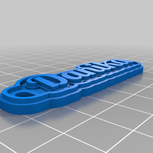 Danika angepasst Schlüsselanhänger 3d print model - Mito3D