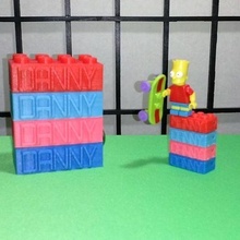 danny lego brick game customized legos construction toys 3d print model - Mito3D