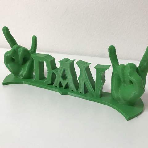 dans la plaque signalétique art signes logos 3D print model - Mito3D