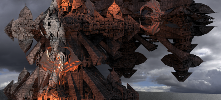 dante 39 s inferno labirinto strutture 5 archeologia architettonico kitbash castello guerra totale grattacielo Torre League of Legends Drago demone maya città architettura azteco inca olmec mitologico 3d print model - Mito3D