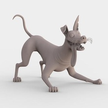 dante noix de coco art 3dmodel L'imprimante 3d L'impression animées caractère collection luifer chien film la sculpture zbrush 3d print model - Mito3D