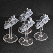 dante fleet frigate pack game wargaming battlefleet gothic spaceship modelling space billion suns 3d print model - Mito3D