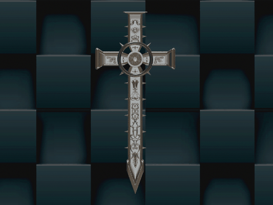 dantes inferno cross v3 gaming anime weapons stl 3d printing cosplay props 3d print model - Mito3D