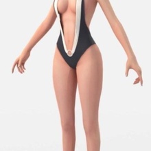 daphne overhit 3d model game person character hero sexy comic girl woman female 3d print model - Mito3D