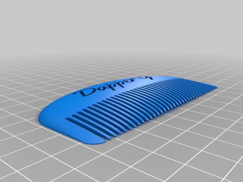 dapper g small comb Home customized bathroom home house 3D print model - Mito3D