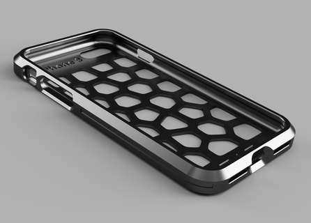 Dar voronoi iphone 8 Cas gaine 7 tpu souple pare chocs téléphone protecteur 95a mobile 3d print model - Mito3D