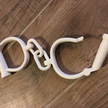 darby handcuffs realistic 3d print model - Mito3D