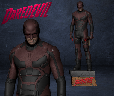 daredevil-red suit daredevil kingpin red charlie cox born blind superhero tv show netflix 3d print model - Mito3D