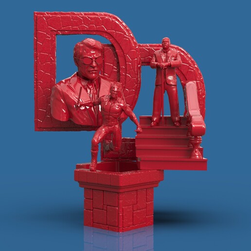 temerario arte fan superhéroe cómic libro maravilla rey demonoretto 3D print model - Mito3D