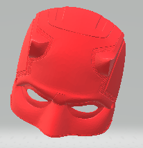 daredevil - marvel mask halloween daredevil marvel mask  3d print model - Mito3D