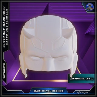 daredevil helmet marvel daredavil cosplay mask 3d print model - Mito3D