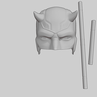 daredevil mask weapons cosplay Fashion 3d print model - Mito3D