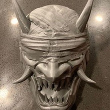 temerario oni maschera ispirato arte 3d print model - Mito3D