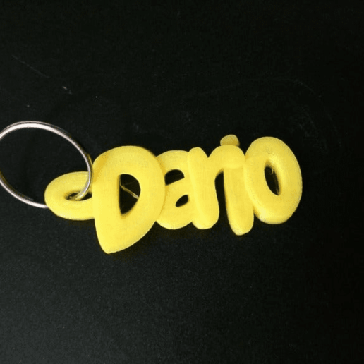 Dario chaveiro llavero personalizado chaveiros 3D print model - Mito3D