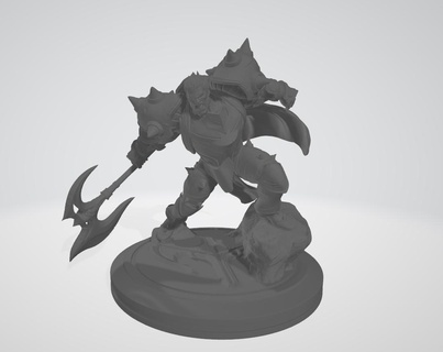 darius league legends action figures game lol noxus hand 3d print model - Mito3D