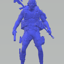 dark - ghost mw game pc games duty man playstation xbox figure gun weapon 3d print model - Mito3D