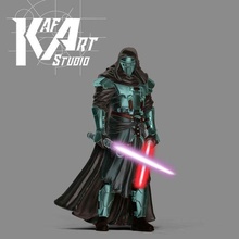 karanlık usta 35 mm ölçek oyun karakter insan Jedi Sith revan minyatür heykelcik 3d savaşçı fantezi savaş oyunu Yıldız Savaşları ışın kılıcı masa dd Padawan Juggernaut 3d print model - Mito3D