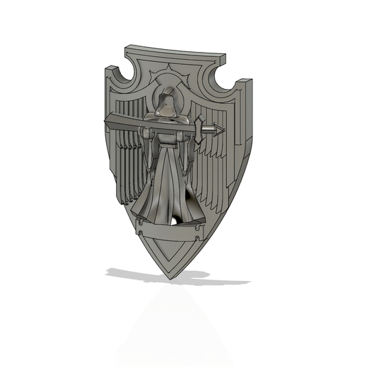 dark angel shields strength valor gloomy angels shield wh40k warhammer 40k bladeguard 3D print model - Mito3D