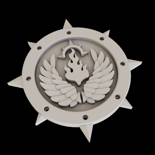 dark angels firewing emblem Game angel legion horus heresy tabletop gaming miniature 40000 war hammer symbol wh40k faction logo fire wing flamewing flame 3d print model - Mito3D
