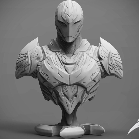 sombre armure buste en 3d pour imprimer le modèle art de la décoration loki guerre costume d'origine charactor mavel super héros 3D print model - Mito3D