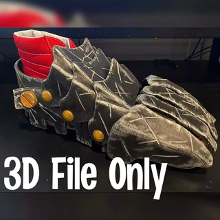 dark deku's iron soles battle-damaged dark deku cosplay  3d print model - Mito3D