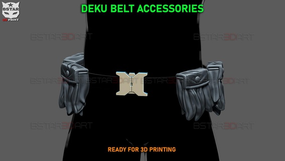 dark deku belt armor suit - hero academia cosplay helmet mask anime myheroacademia bokunoheroacademia oneforall allmight midoriya bakugou toy accessories legs 3d print model - Mito3D