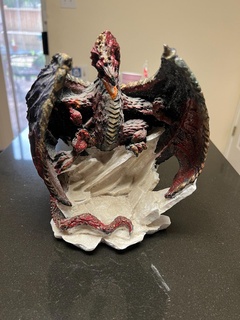 sombre dragon fantaisie figurine statue modèle 3d print model - Mito3D