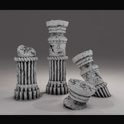 karanlık zindanlar masaüstü aksesuarlar toplamak of sütunlar mimari minyatür mini heykelcik karakter vahşi batı orta dünya yaşlar arazi ortaçağa ait tren d savaş anime anahtarlık 40 çekiç diyorama 3d print model - Mito3D