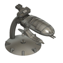 dark eldar cruiser 2 game toy battlefleet gothic 3d print model - Mito3D