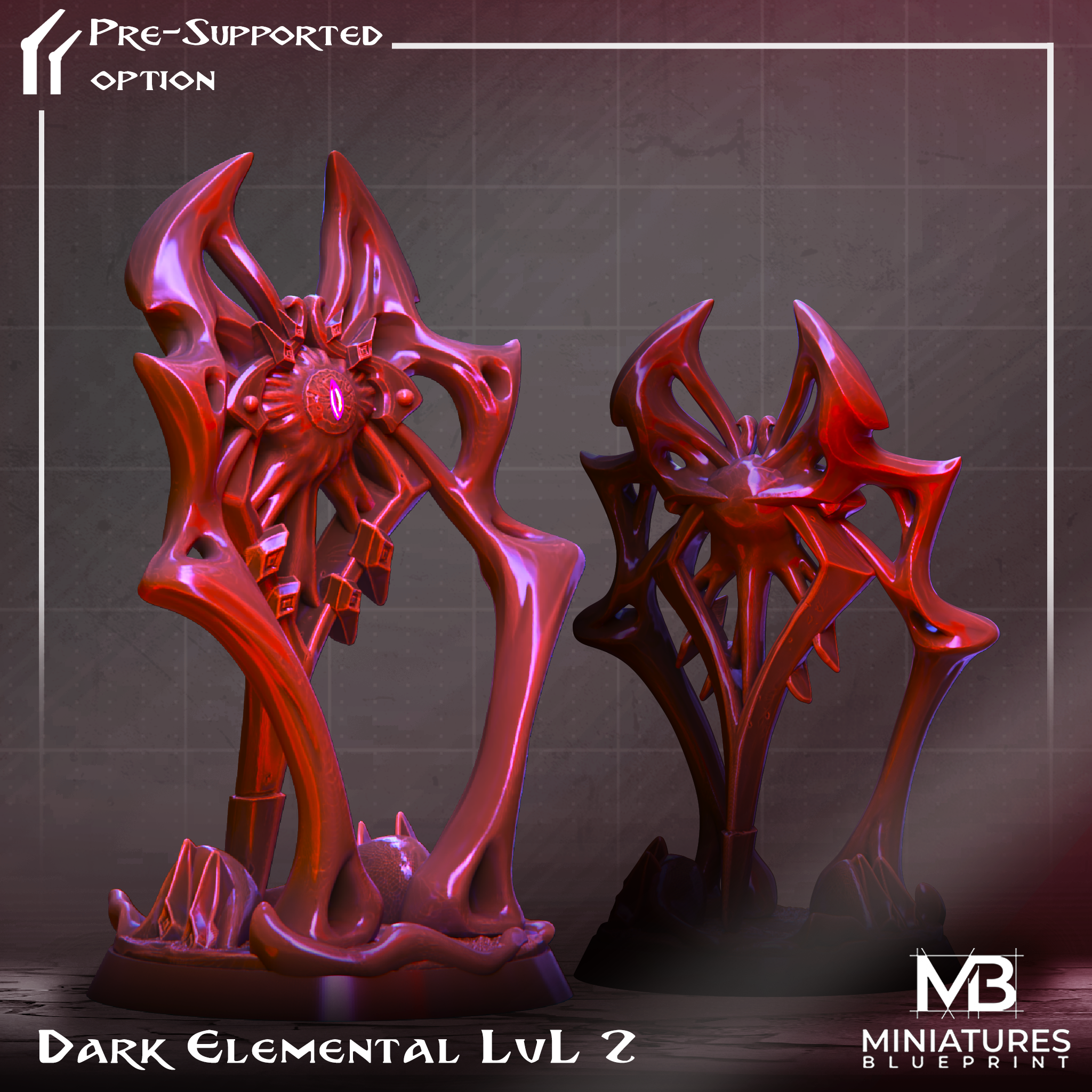 sombrio elementar lvl 2 jogos imprimível olho fantasia luz monstro pokémon evolução orgânico sombra evoluir ar sauron tampo mesa d descobridor prêmio elementais água 3D print model - Mito3D