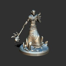 dark elf sorcerer spellforce dnd dungeons and dragons game gaming mini miniature rpg tabletop drow 3d print model - Mito3D