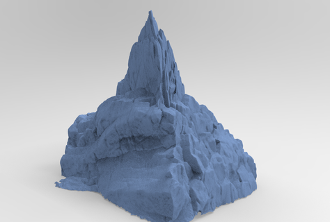 dark horror cliffs 3 rock rocks stone cliff mount mountain snow sand desert forest nature environment plant exterior historic landscape 3d print model - Mito3D