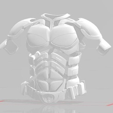 Sombrio cavaleiro inspirado tronco agrupar batman réplica armaduras vermelho capuz verde seta traje cosplay golpe mortal Gotham 3d print model - Mito3D