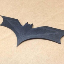 dark knight rises batarang gioco oggetti di scena nero batman bat awesomesauce 3d print model - Mito3D