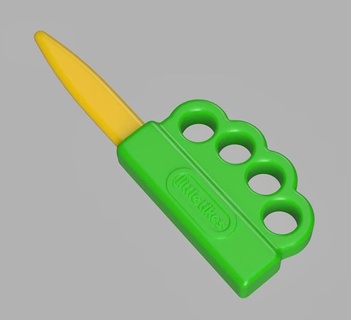 karanlık küçük Tykes boğum bıçak üstesinden gelmek oyun tikes Kabadayı 3d Yazdır deniz sinirli oyuncu dayanıklı Beyan parça hediye eğlence 3d print model - Mito3D